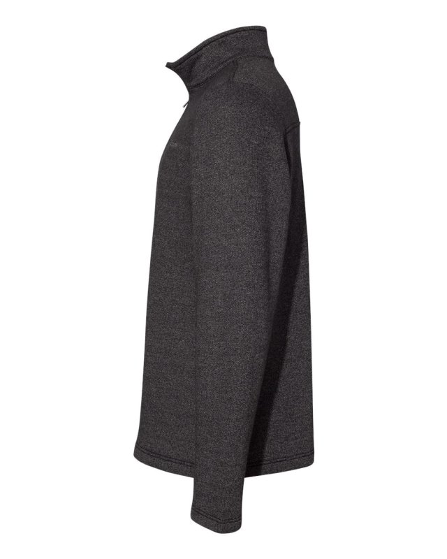 COLUMBIA GREAT HART MOUNTAIN III HALF-ZIP FLEECE - BLACK HEATHER, SIZE S