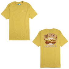 COLUMBIA MEN'S IVY ROUND LOGO T-SHIRT MUSTARD YELLOW XXL