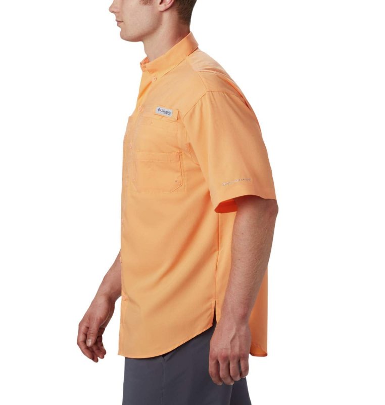 COLUMBIA MEN'S TAMIAMI II SS SHIRT IN BRIGHT NECTAR, SIZE SMALL