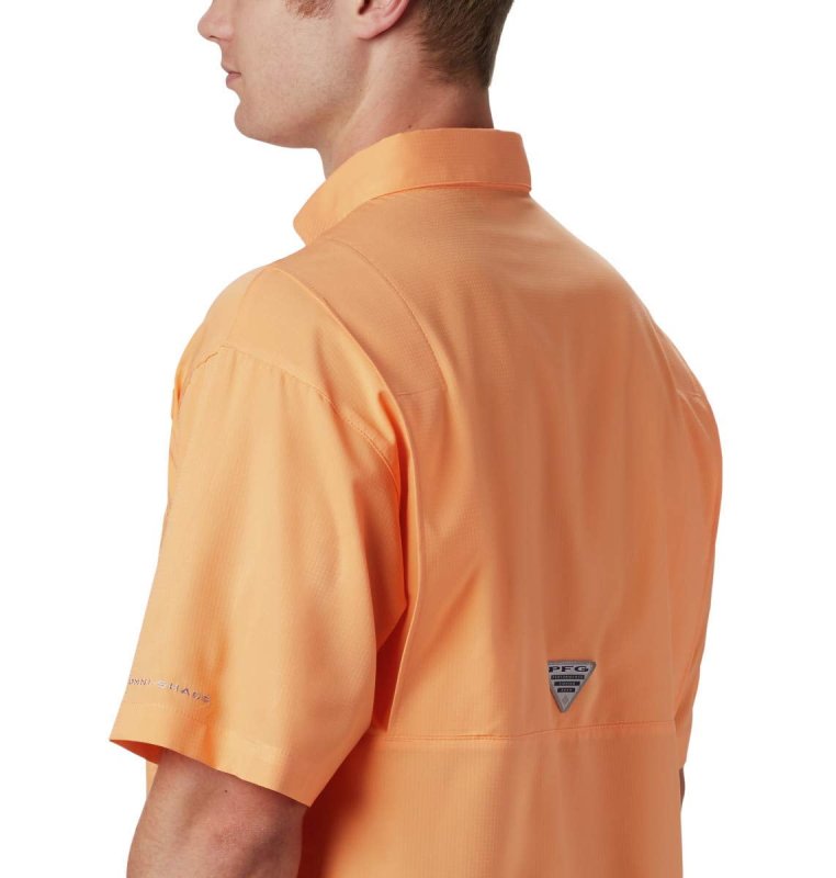 COLUMBIA MEN'S TAMIAMI II SS SHIRT IN BRIGHT NECTAR, SIZE SMALL