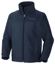COLUMBIA BOYS STEENS MT II FLEECE JACKET, COLLEGIATE NAVY, MEDIUM SIZE
