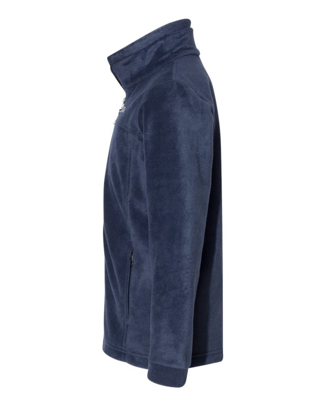 COLUMBIA BOYS STEENS MT II FLEECE JACKET, COLLEGIATE NAVY, MEDIUM SIZE