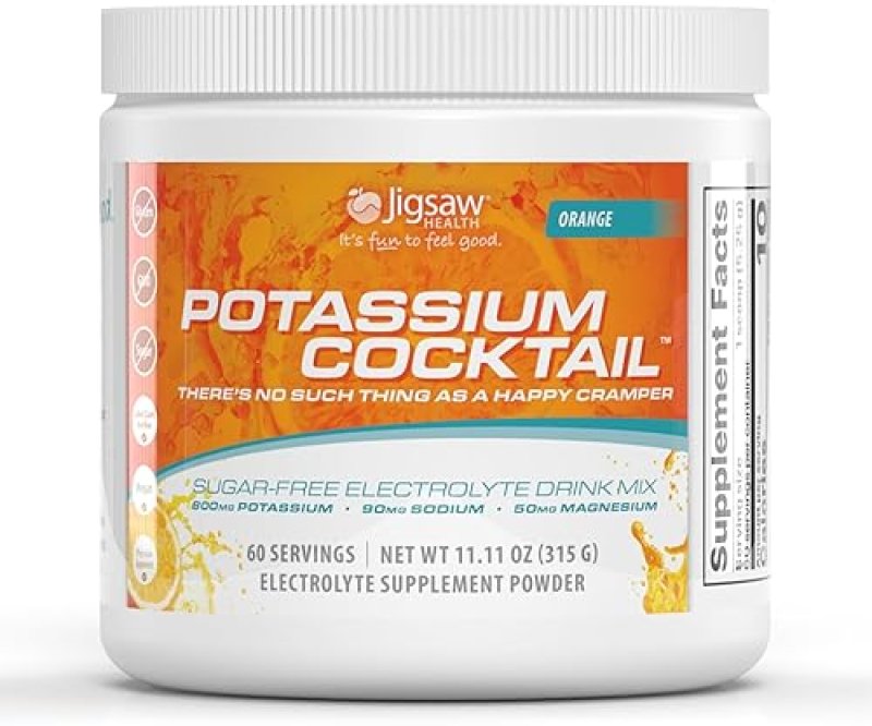 JIGSAW HEALTH POTASSIUM COCKTAIL | ORANGE FLAVOR | 60 SERVINGS