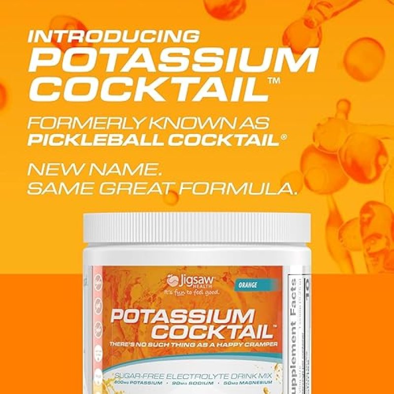 JIGSAW HEALTH POTASSIUM COCKTAIL | ORANGE FLAVOR | 60 SERVINGS
