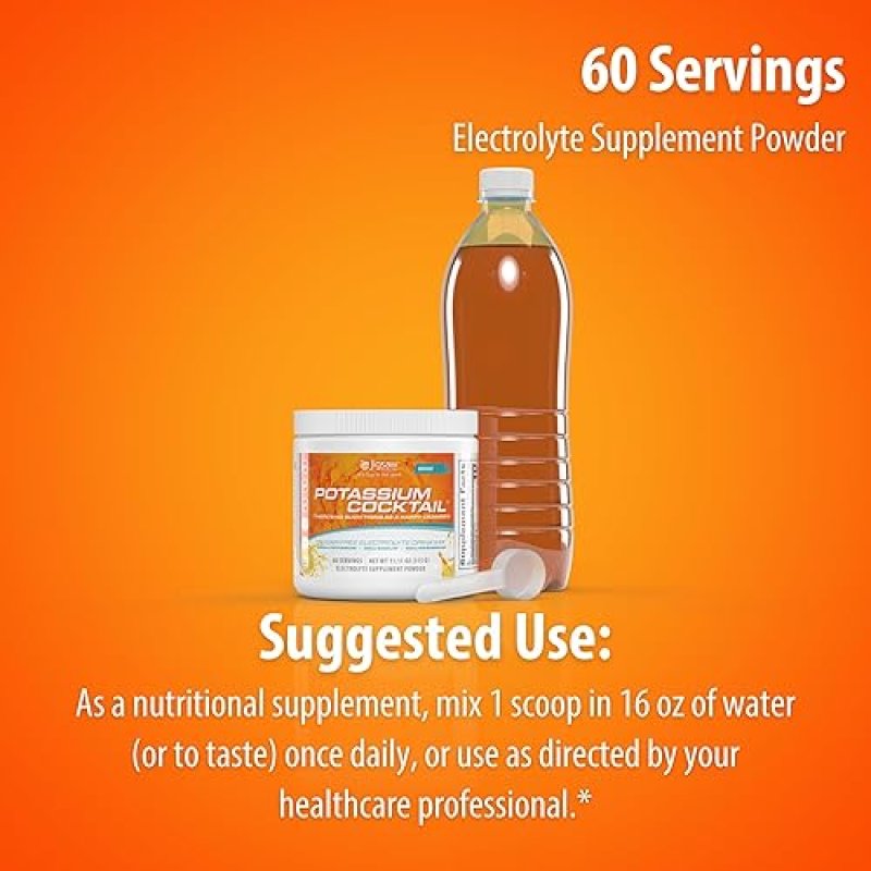 JIGSAW HEALTH POTASSIUM COCKTAIL | ORANGE FLAVOR | 60 SERVINGS