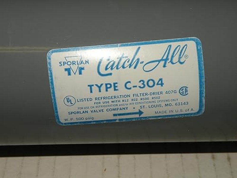 PARKER LIQUID LINE FILTER DRIER, 2-10 TON, SAE FLARE, 30 CU IN - C-304 1/2" - SEO FRIENDLY
