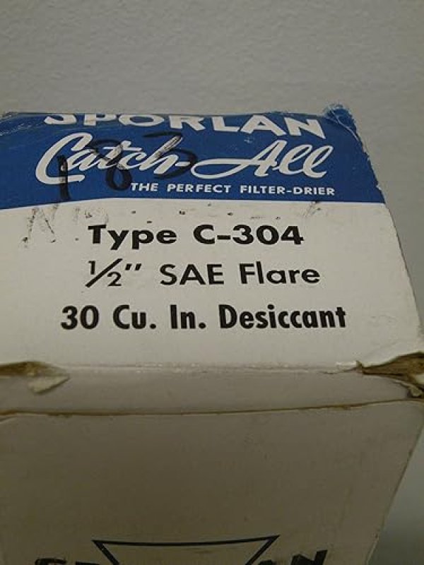 PARKER LIQUID LINE FILTER DRIER, 2-10 TON, SAE FLARE, 30 CU IN - C-304 1/2" - SEO FRIENDLY