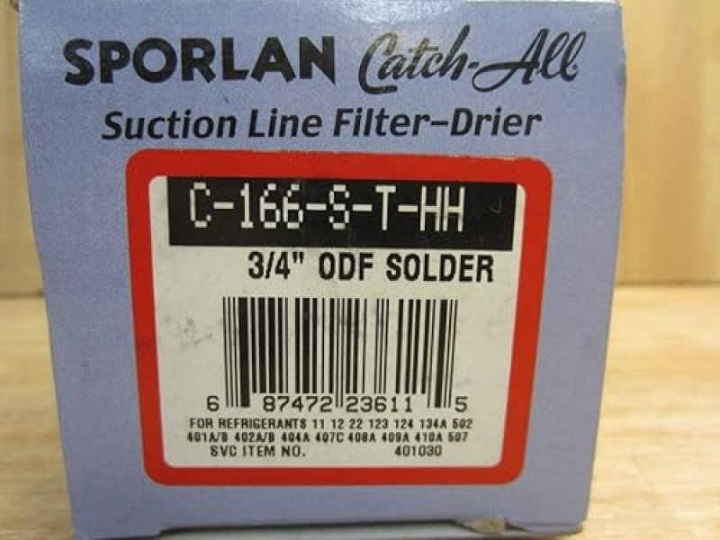 SPORLAN C166STHH FILTER DRIER FOR HVAC SYSTEMS - HIGH QUALITY SOLUTION