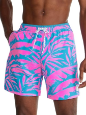 CHUBBIES MEN'S SWIM TRUNKS: 5.5" BEACH SHORTS WITH 4-WAY STRETCH