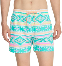 CHUBBIES MEN'S 4-WAY STRETCH SWIM TRUNKS - ELASTIC WAIST BEACH SHORTS