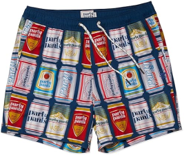 PARTY PANTS SPORT LINER MEN'S SHORTS WITH 5.5" INSEAM BY PARTY PANTS USA - SUPER STAR