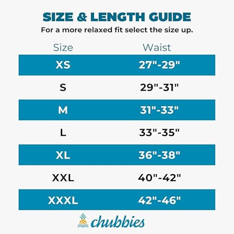 CHUBBIES 7'' SPORT SHORTS: GYM ACTIVEWEAR WITH COMPRESSION LINER, ELASTIC WAISTBAND, 3 POCKETS