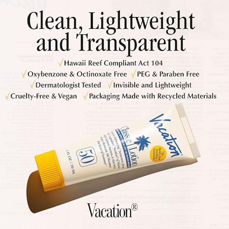 SPF 50 MINI SUNSCREEN LOTION BULK PACK, WATER-RESISTANT, BEACH PARTY FAVORS - TRAVEL SIZE, 1 FL. OZ. (12 PACK)