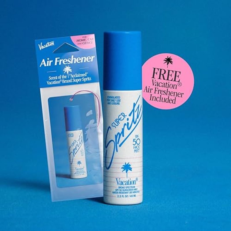 SPF 50 FACE MIST & AIR FRESHENER BUNDLE - LIGHTWEIGHT SUNSCREEN SPRAY - WATER-RESISTANT - VEGAN - TRAVEL SIZE - 2.2 FL. OZ.