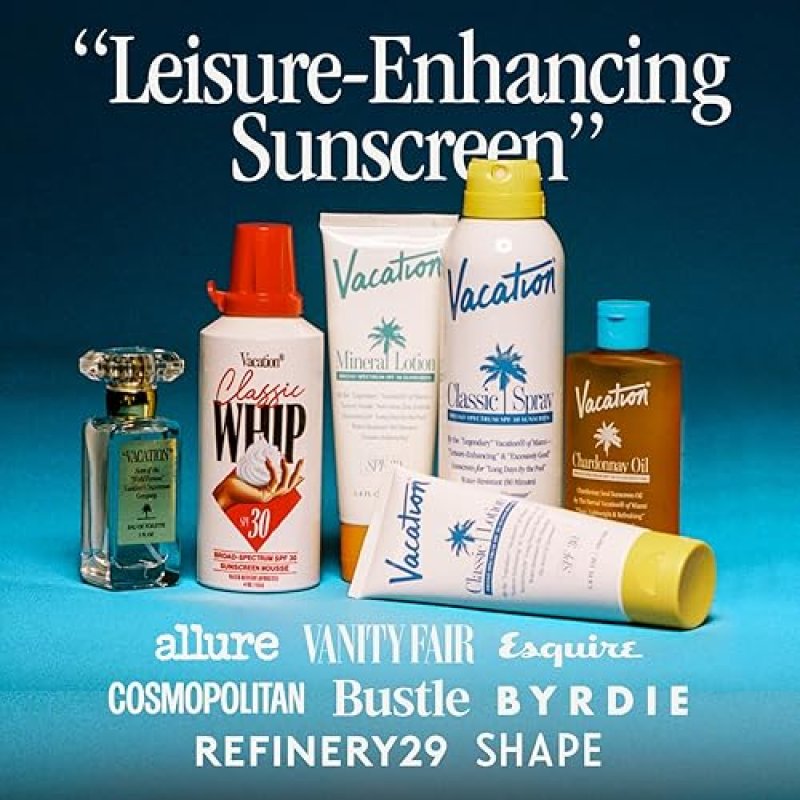 VACATION AFTER SUN GEL & AIR FRESHENER BUNDLE - ALOE VERA SUNBURN RELIEF, HYDRATING, COOLING - 6 FL. OZ.