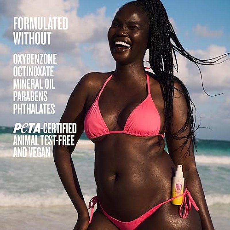 SOL DE JANEIRO RIO RADIANCE SPF 50 SHIMMERING BODY OIL | BROAD SPECTRUM SPRAY SUNSCREEN | UV PROTECTION | 3 FL OZ.