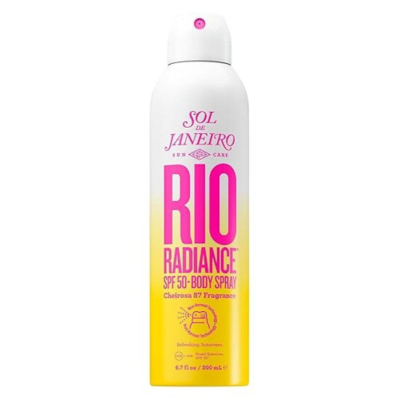 SOL DE JANEIRO RIO RADIANCE SPF 50 BODY SPRAY WITH NIACINAMIDE AND ANTIOXIDANTS FOR SHEER UV PROTECTION