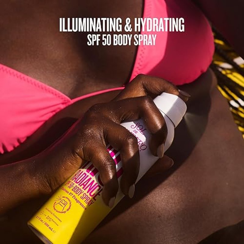 SOL DE JANEIRO RIO RADIANCE SPF 50 BODY SPRAY WITH NIACINAMIDE AND ANTIOXIDANTS FOR SHEER UV PROTECTION