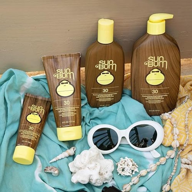 SUN BUM SPF 30 BODY LOTION WITH VITAMIN E - BROAD SPECTRUM MOISTURIZING SUNSCREEN - 8 OZ