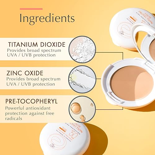 EAU THERMALE AVèNE HIGH PROTECTION TINTED COMPACT MINERAL SUNSCREEN SPF 50+ 0.35 OZ