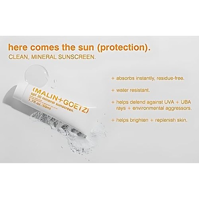 MALIN + GOETZ SPF 30 MINERAL SUNSCREEN - HYDRATING ANTI-AGING LOTION, 1.7 FL. OZ.