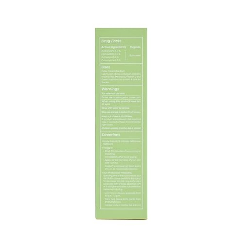 TONYMOLY GREEN TEA KOREAN FACE SUNSCREEN SPF 50, TRAVEL SIZE, BROAD SPECTRUM UV PROTECTION, NIACINAMIDE & HYALURONIC ACID, 50ML