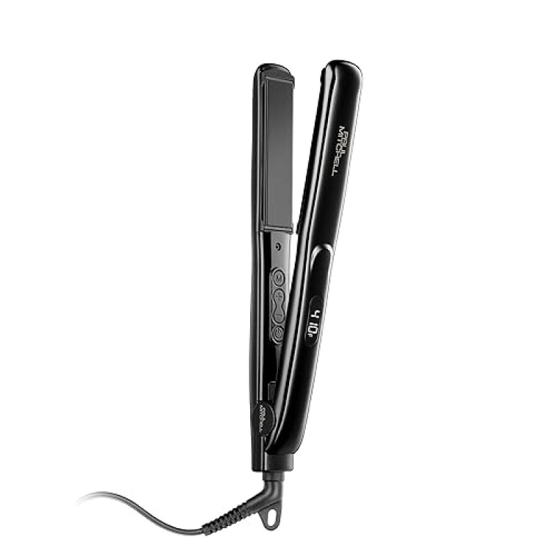 JOHN PAUL MITCHELL 1" CERAMIC FLAT IRON: ADJUSTABLE HEAT FOR STRAIGHTENING & CURLING