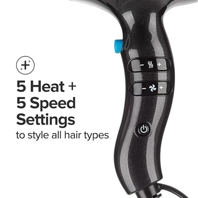 JOHN PAUL MITCHELL EXPRESS ION DRY+ HAIR DRYER - DIGITAL IONIC, SALON BLOWOUTS, VARIABLE SETTINGS