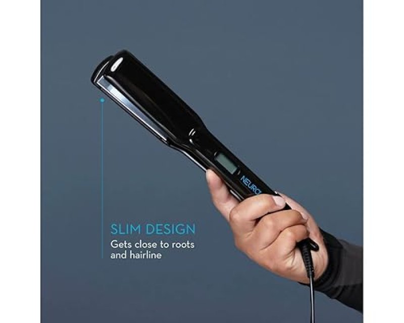 JOHN PAUL MITCHELL NEURO SMOOTH TITANIUM FLAT IRON - ADJUSTABLE HEAT SETTINGS FOR ADVANCED SMOOTHING