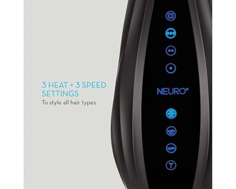 JOHN PAUL MITCHELL NEURO HALO TOURMALINE HAIR DRYER WITH TOUCH-SCREEN, MULTIPLE SETTINGS & COOL SHOT