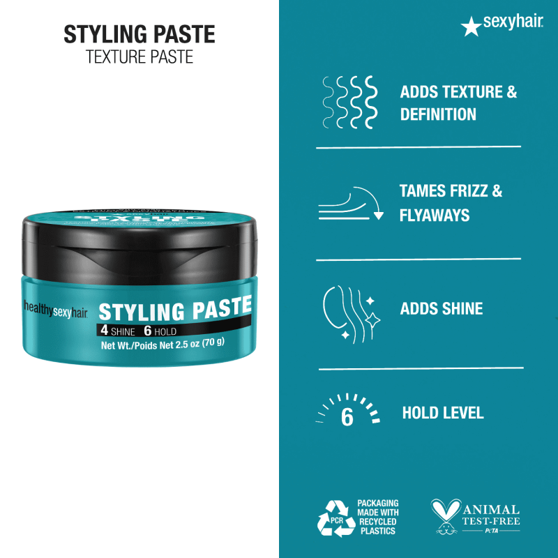 SEXYHAIR HEALTHY STYLING PASTE 2.5OZ FOR TEXTURED HAIR