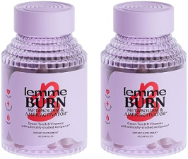LEMME METABOLIC ACTIVATOR CAPSULES FOR BELLY FAT BURN - AMPK ACTIPONIN JIAOGULAN, GREEN TEA EXTRACT, VITAMINS B6 & B12 - 60 CT X 2