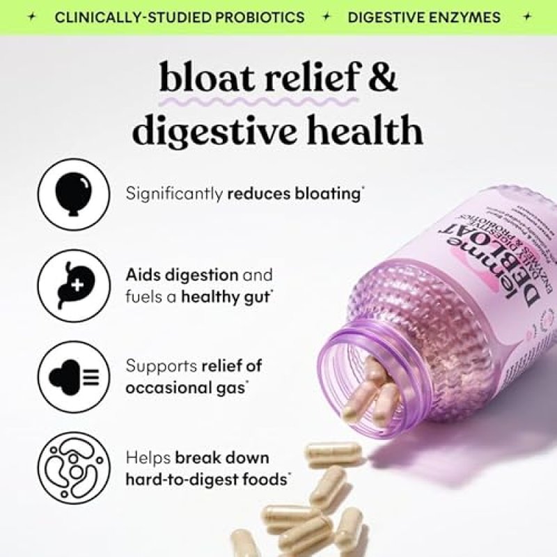 LEMME FAT BURNING & DEBLOAT CAPSULE BUNDLE - METABOLISM BOOST + BLOATING RELIEF - PROBIOTICS & PREBIOTICS - 60 CT.