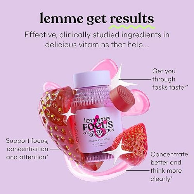LEMME MATCHA ENERGY & FOCUS BUNDLE - MATCHA GUMMIES WITH B12 & GREEN TEA + FOCUS GUMMIES WITH COGNIZIN CITICOLINE - GLUTEN-FREE (2-PACK)