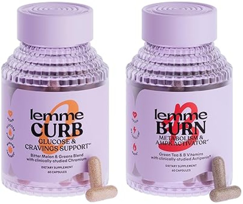 LEMME METABOLISM & WEIGHT MANAGEMENT SUPPORT SUPPLEMENT WITH CHROMIUM PICOLINATE, GREEN TEA & VITAMINS - 60 CAPSULES