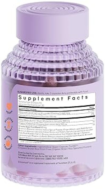LEMME METABOLISM & WEIGHT MANAGEMENT SUPPORT SUPPLEMENT WITH CHROMIUM PICOLINATE, GREEN TEA & VITAMINS - 60 CAPSULES