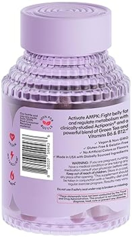 LEMME METABOLISM & WEIGHT MANAGEMENT SUPPORT SUPPLEMENT WITH CHROMIUM PICOLINATE, GREEN TEA & VITAMINS - 60 CAPSULES