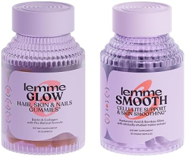LEMME GLOWING HAIR GUMMIES & ANTI-CELLULITE CAPSULES BUNDLE FOR WOMEN