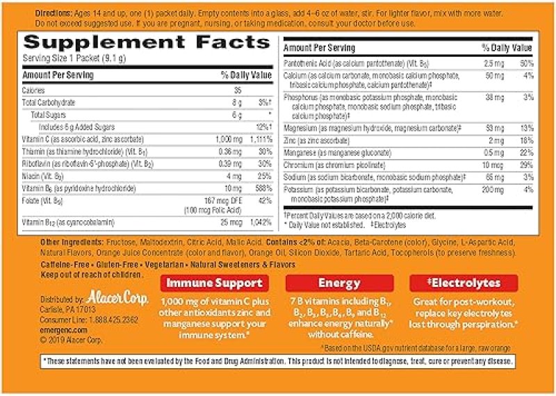 HALEON IMMUNE SUPPORT POWDER WITH VITAMIN C, ZINC & B VITAMINS - 90 COUNT