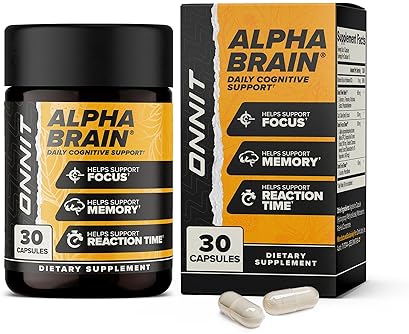 ONNIT ALPHA BRAIN NOOTROPIC SUPPLEMENT FOR MEMORY & CLARITY (30 CAPSULES)