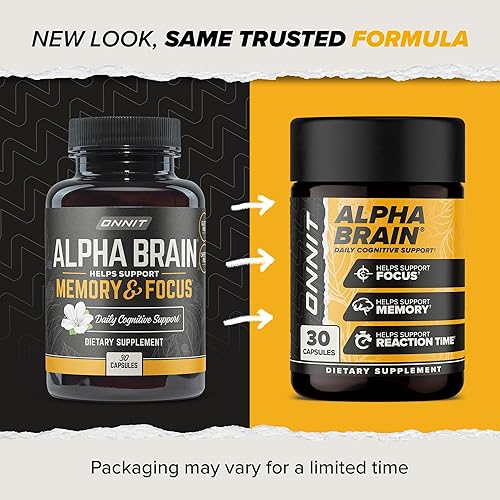 ONNIT ALPHA BRAIN NOOTROPIC SUPPLEMENT FOR MEMORY & CLARITY (30 CAPSULES)