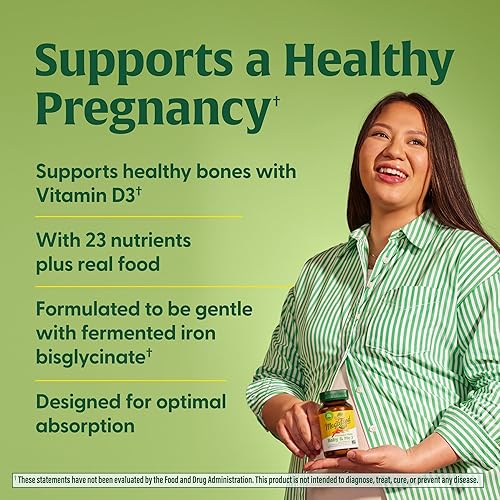 MEGAFOOD PRENATAL MULTI VITAMINS FOR WOMEN - MEGAFOOD BABY & ME 2, VEGETARIAN & GLUTEN-FREE - 120 TABLETS