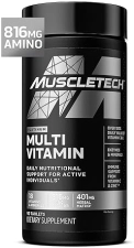 MUSCLETECH PREMIUM MULTIVITAMIN SUPPLEMENT FOR IMMUNE SUPPORT - 18 VITAMINS & MINERALS - DAILY WORKOUT SUPPORT - 90 CAPSULES