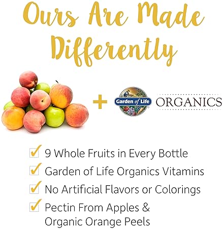 GARDEN OF LIFE ORGANIC WOMEN'S 40+ GUMMY VITAMINS - BERRY FLAVOR - VEGAN, NON-GMO, KOSHER - 120 REAL FRUIT GUMMIES