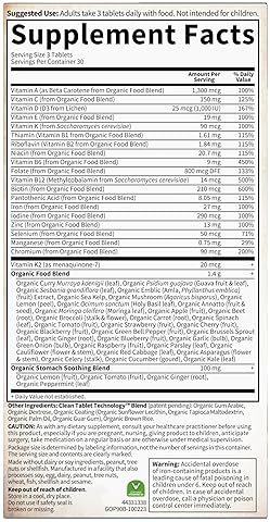 GARDEN OF LIFE ORGANIC PRENATAL MULTI-VITAMIN - VEGAN, WHOLE FOOD, 90 TABLETS