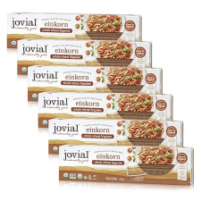 JOVIAL ORGANIC EINKORN WHOLE GRAIN LINGUINE PASTA - HIGH PROTEIN, NON-GMO, USDA CERTIFIED, LOW CARB, MADE IN ITALY - 12 OZ X 6