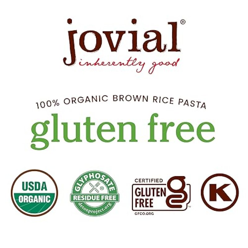 JOVIAL ORGANIC BROWN RICE EGG TAGLIATELLE PASTA - GLUTEN-FREE, DAIRY-FREE, WHOLE GRAIN - MADE IN ITALY - 9 OZ, 4 PACK