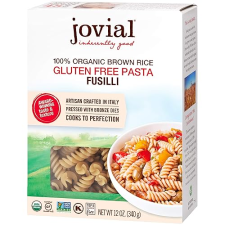JOVIAL ORGANIC BROWN RICE FUSILLI PASTA: 100% GLUTEN-FREE