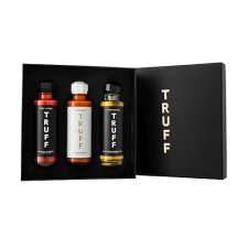 TRUFF GOURMET HOT SAUCE SAMPLER PACK: ORIGINAL, WHITE TRUFFLE, BLACK TRUFFLE OIL - 3-BOTTLE BUNDLE