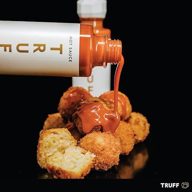 TRUFF GOURMET HOT SAUCE SAMPLER PACK: ORIGINAL, WHITE TRUFFLE, BLACK TRUFFLE OIL - 3-BOTTLE BUNDLE